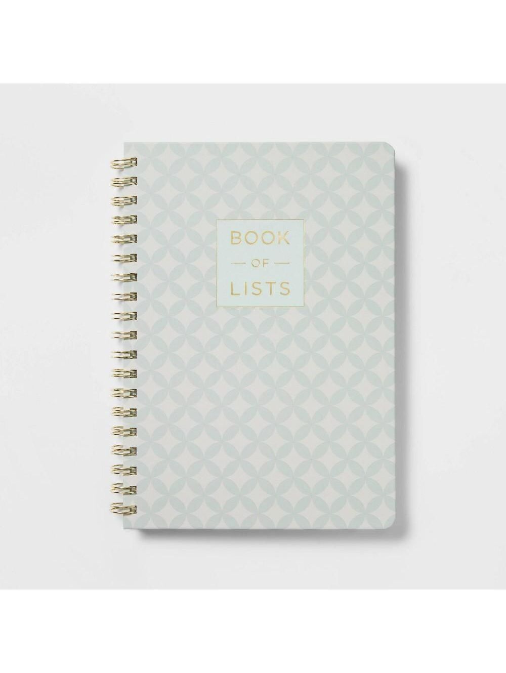 Threshold Undated Planner 7"x10" Spiral Book Of Lists - Daily To Do List Agenda